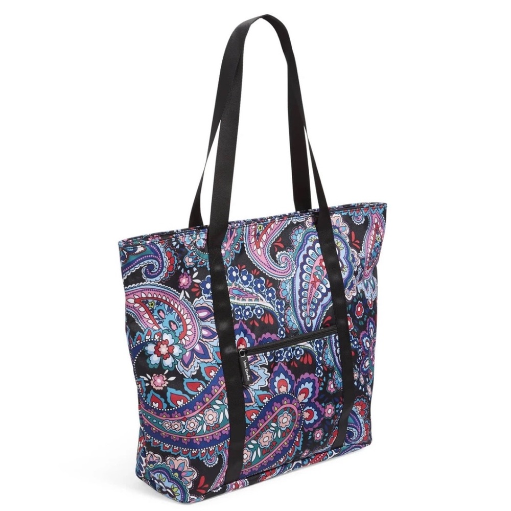 Vera Bradley Lighten Up Vera Tote Bag Haymarket Paisley - Picture 3 of 7